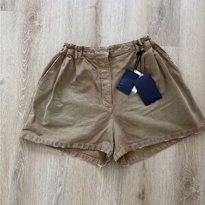 Prada Canvas Tan Bermudas Shorts